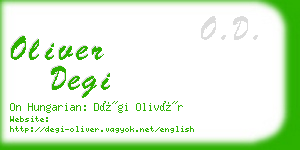 oliver degi business card